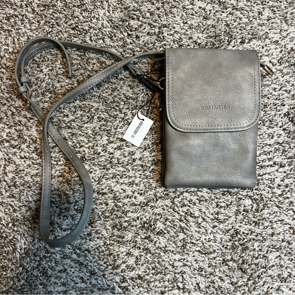 Bostanten Leather Crossbody Cell Phone Bag Crossbody